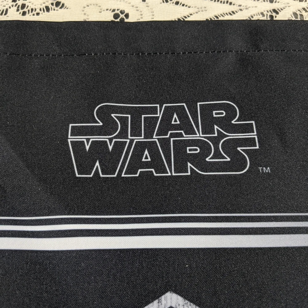 Disney Star Wars Black String Backpack Shoe Book Tote Gift Kylo Ren First Order